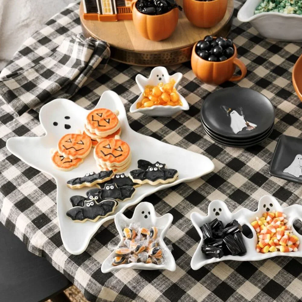 Pottery Barn Gus the Ghost Stoneware Serving Platter